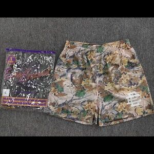 Eric Emanuel Men's Multitone Camo Athletic Shorts - Tan, Green, Blue